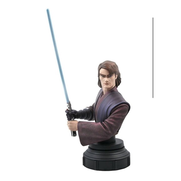🔥 Star Wars Gentle Giant Anakin Skywalker & Obi-Wan Clone Wars Bust 1:7 Scale - Picture 16 of 16